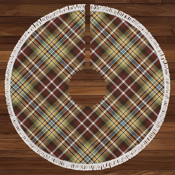 Jacobite Old Weathered Tartan Christmas Tree Skirt