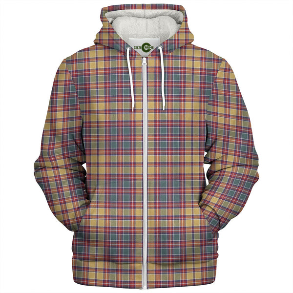 Jacobite Weathered Tartan Sherpa Hoodie