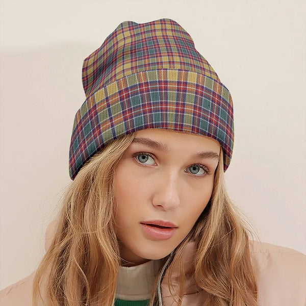 Jacobite Weathered Tartan Knitted Beanie