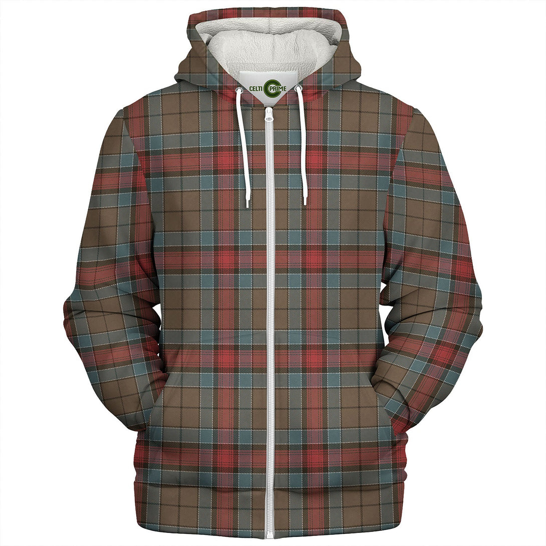 Jardine Dress Weathered Tartan Sherpa Hoodie