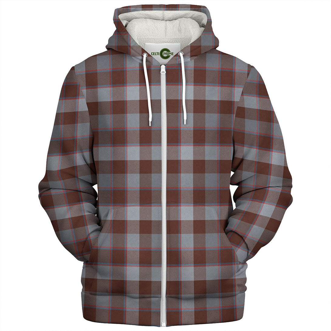 Jardine of Castlemilk Modern Tartan Sherpa Hoodie