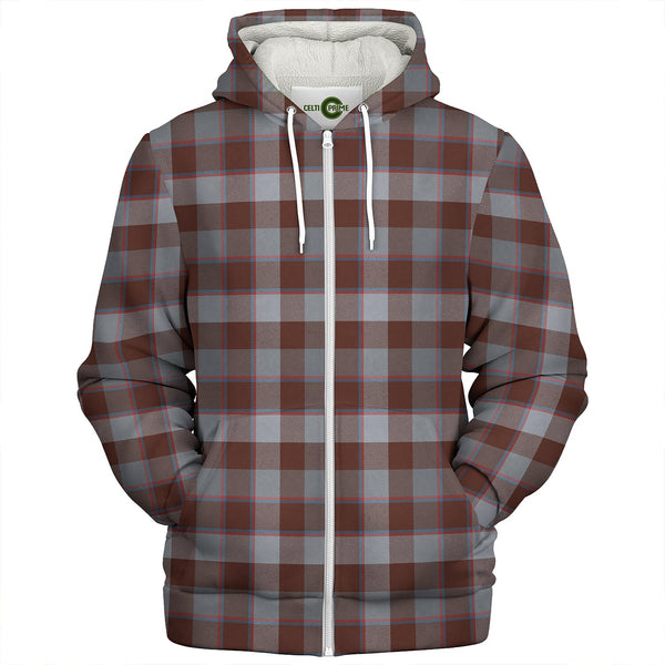 Jardine of Castlemilk Modern Clan Badge Tartan Sherpa Hoodie