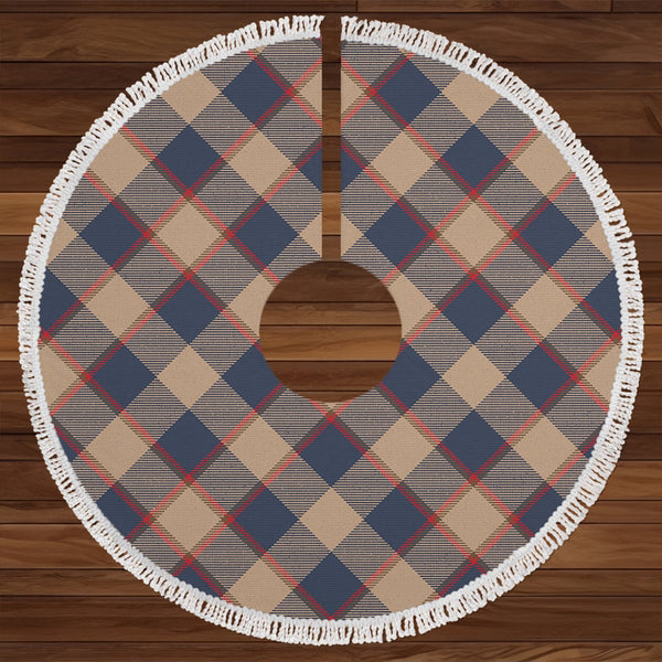 Jardine of Castlemilk Weathered Clan Badge Tartan Christmas Tree Skirt