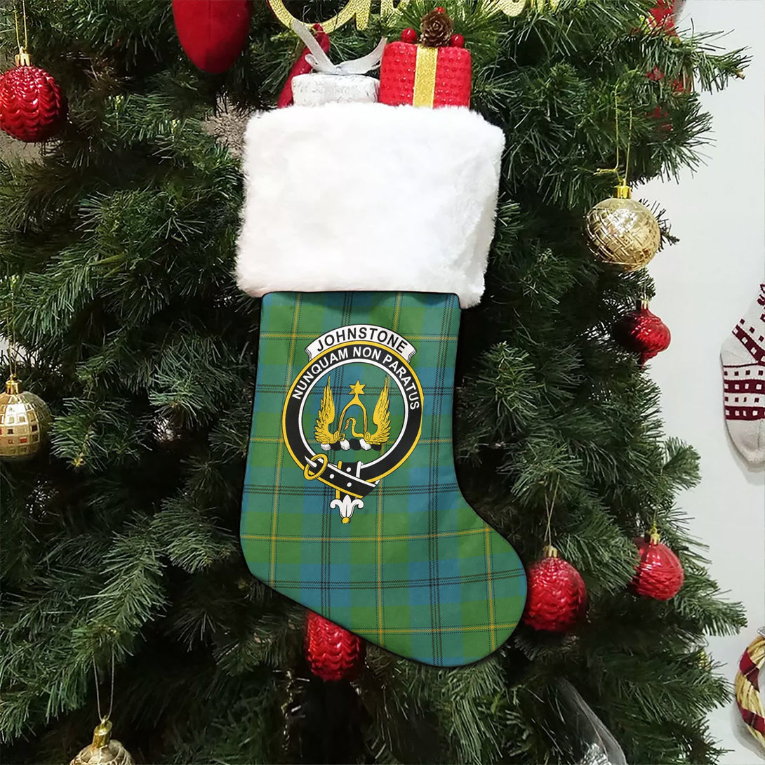 Johnstone (Johnson) Ancient Clan Badge Tartan Christmas Stocking