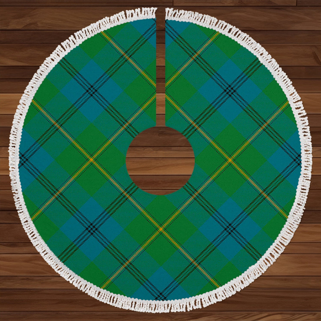 Johnstone (Johnson) Ancient Clan Badge Tartan Christmas Tree Skirt