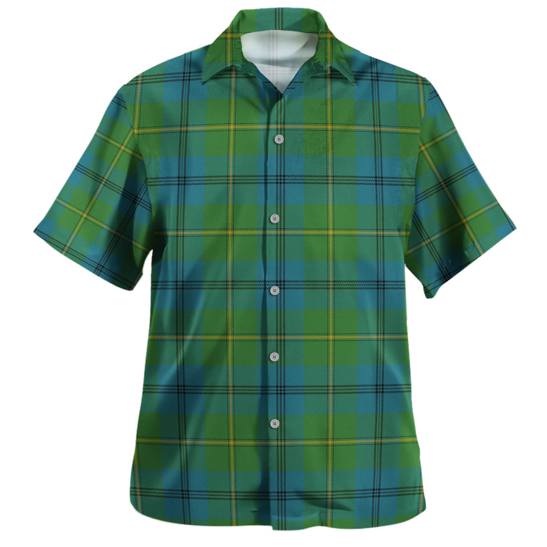 Johnstone (Johnson) Ancient Clan Badge Tartan Hawaiian Shirt