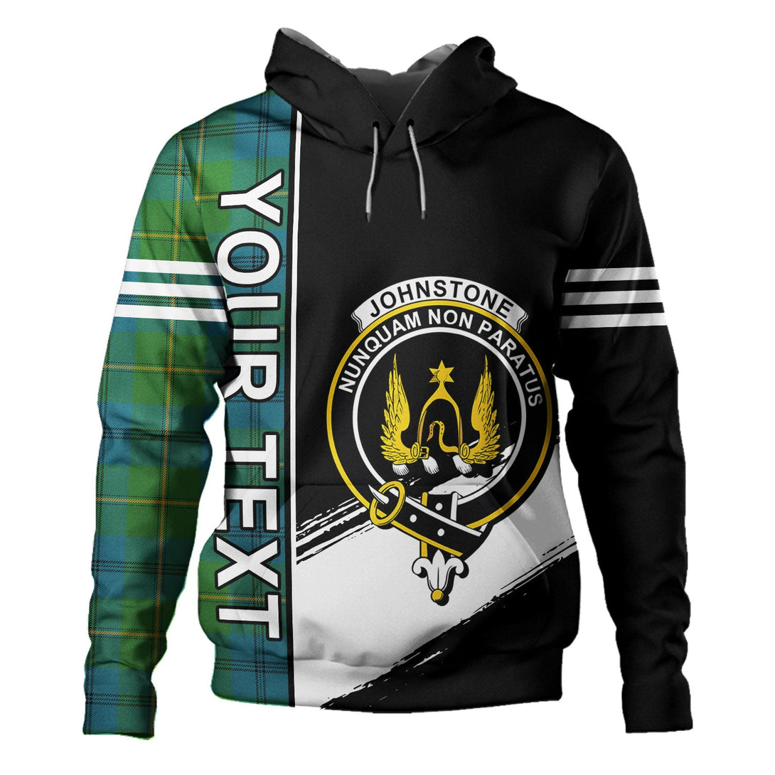 Johnstone (Johnson) Ancient Clan Badge Tartan Hoodie Quarter Style Personalized