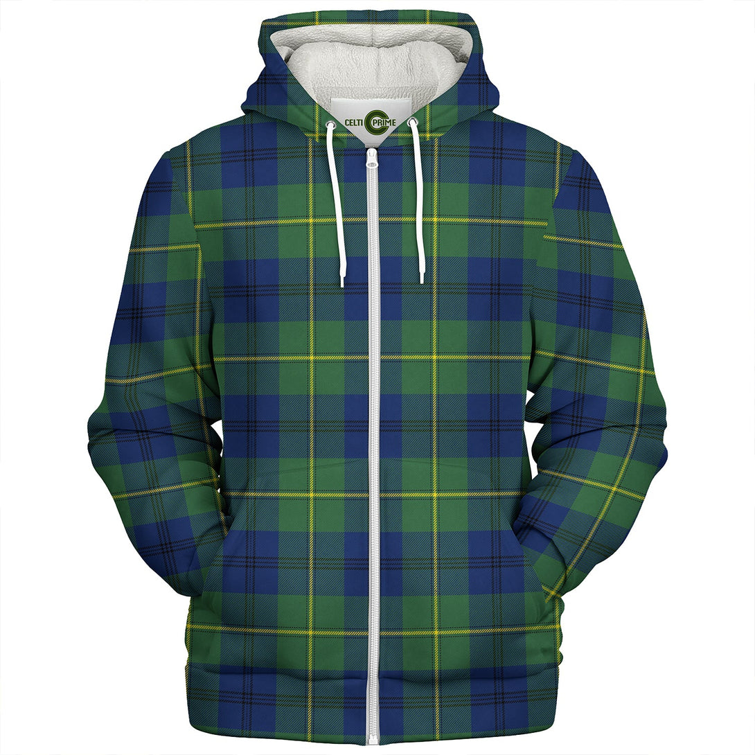 Johnstone (Johnson) Modern Clan Badge Tartan Sherpa Hoodie