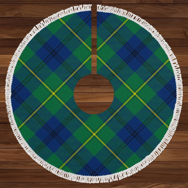 Johnstone (Johnson) Modern Clan Badge Tartan Christmas Tree Skirt