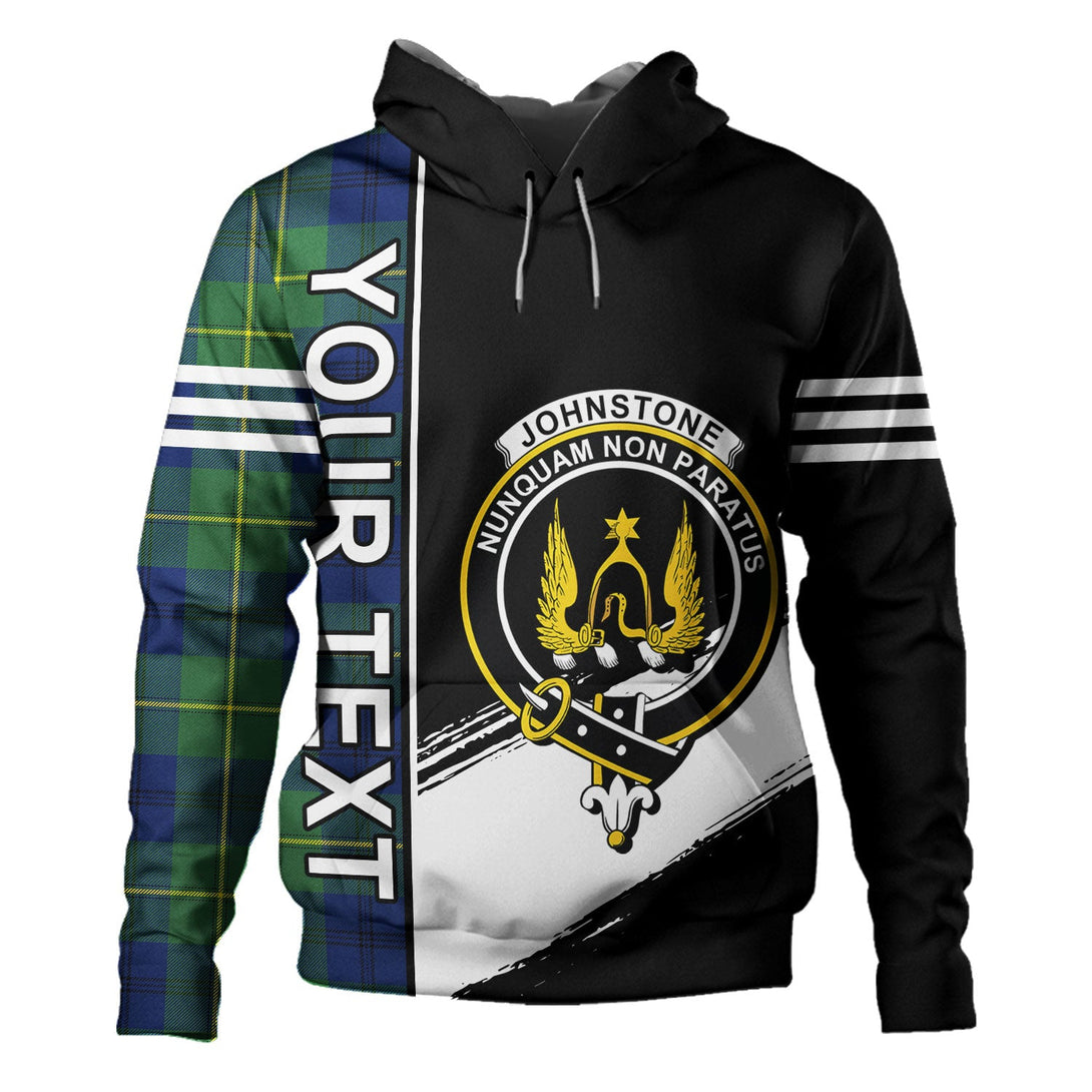 Johnstone (Johnson) Modern Clan Badge Tartan Hoodie Quarter Style Personalized