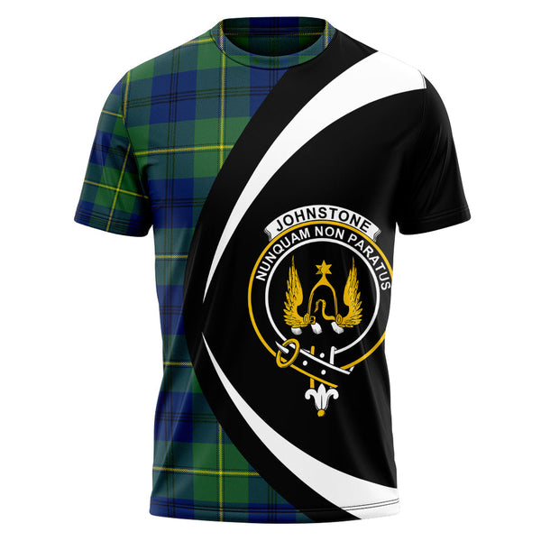 Johnstone (Johnson) Modern Clan Badge Tartan T-Shirt Circle Style Personalized