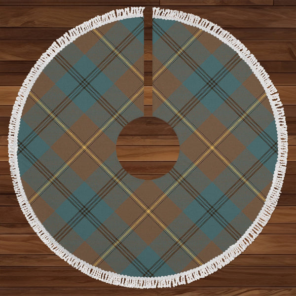 Johnstone (Johnson) Weathered Clan Badge Tartan Christmas Tree Skirt