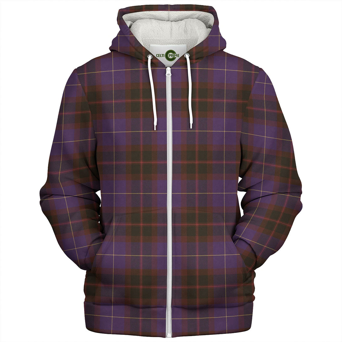 Jones Bobby Weathered Tartan Sherpa Hoodie