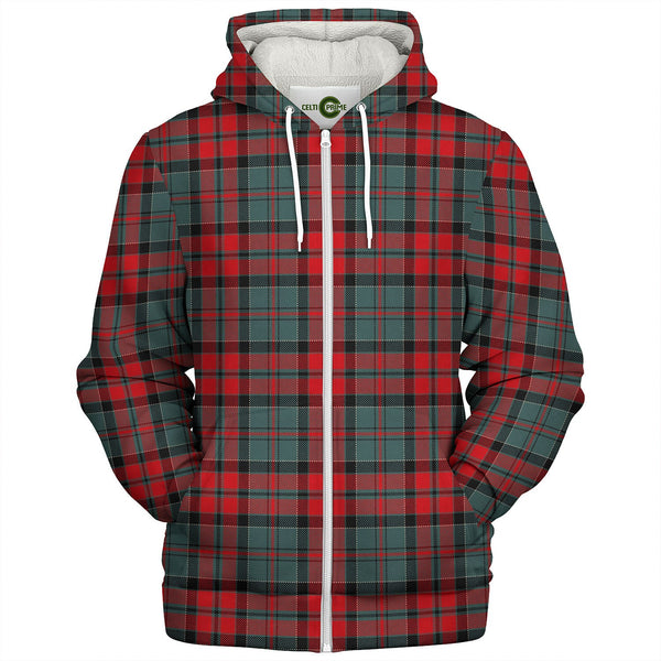 Keith Fashion (Austin Fashion) Modern Tartan Sherpa Hoodie