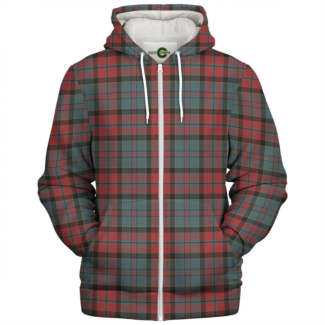 Keith Fashion (Austin Fashion) Weathered Tartan Sherpa Hoodie