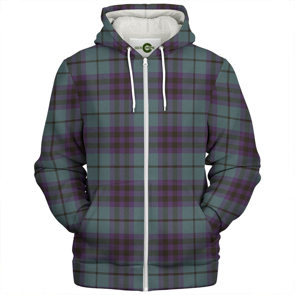 Keith (Austin) Weathered Clan Badge Tartan Sherpa Hoodie