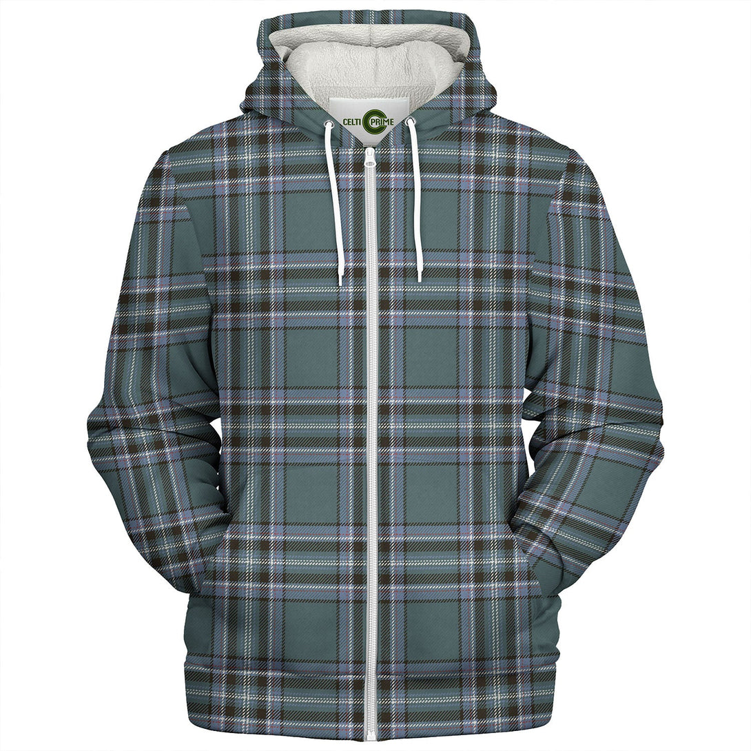 Kelly Dress Weathered Tartan Sherpa Hoodie