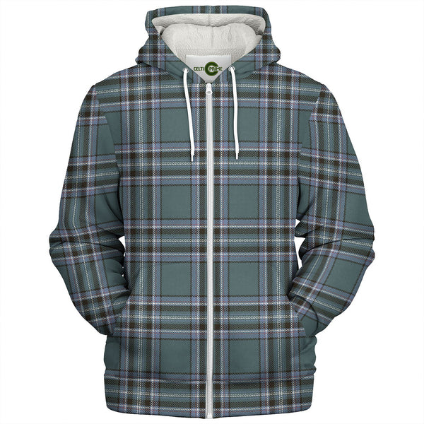 Kelly Dress Weathered Tartan Sherpa Hoodie