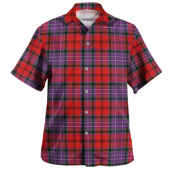 Kelly of Sleat Red Modern Tartan Hawaiian Shirt