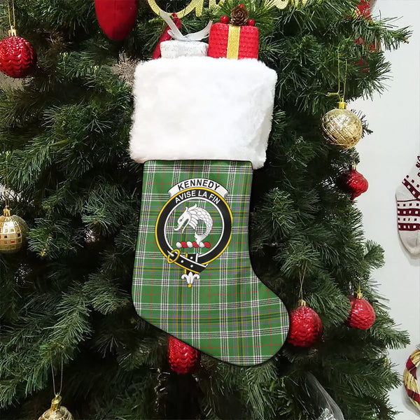 Kennedy Ancient Clan Badge Tartan Christmas Stocking