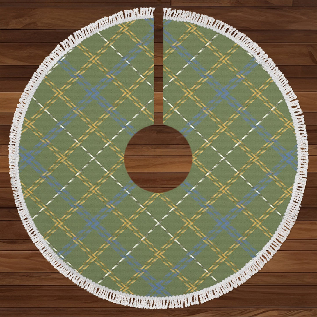 Kennedy Irish Weathered Tartan Christmas Tree Skirt