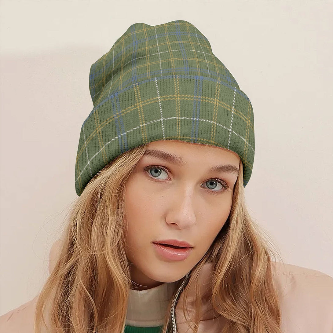 Kennedy Irish Weathered Tartan Knitted Beanie