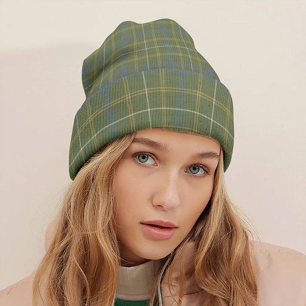 Kennedy Irish Weathered Tartan Knitted Beanie