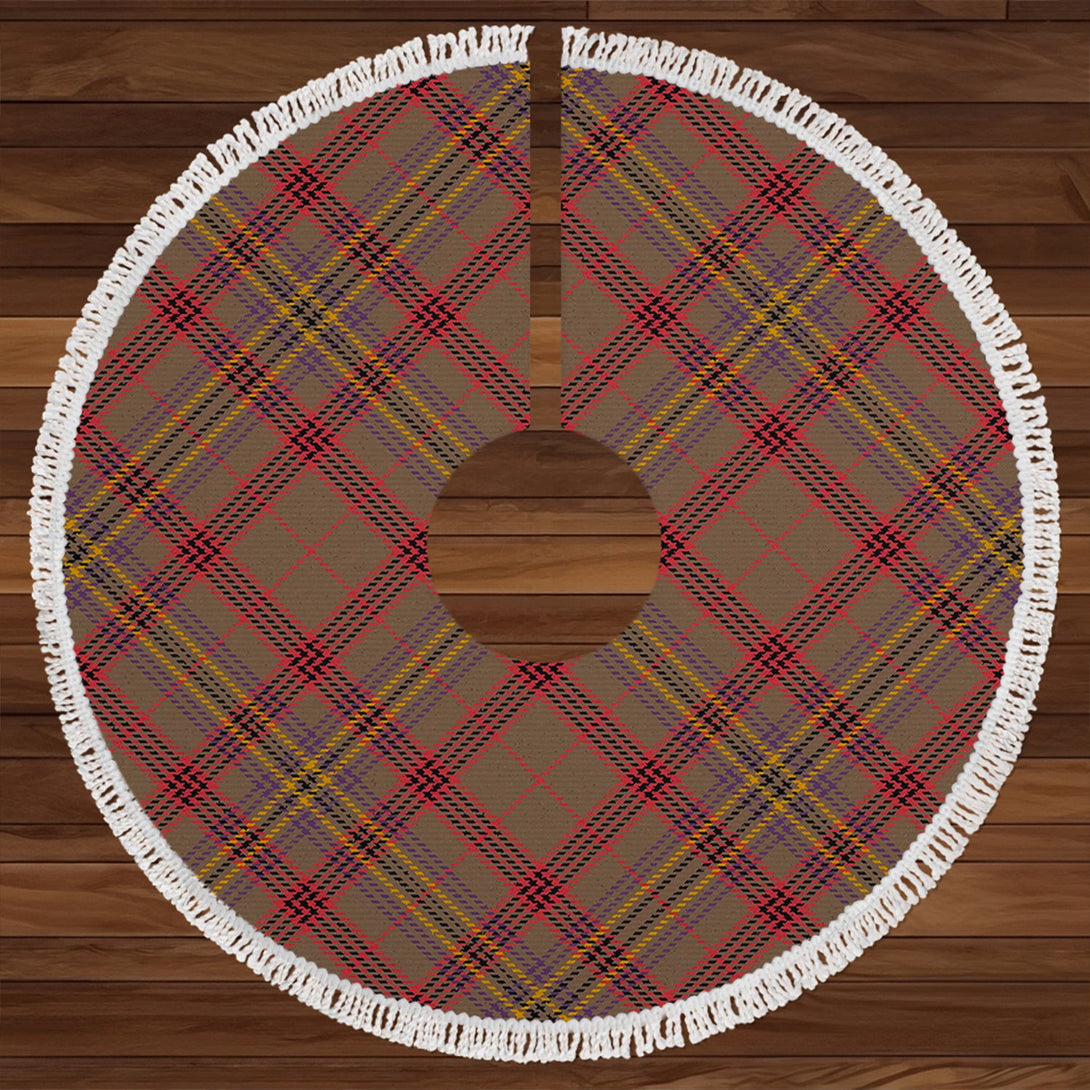 Kennedy Weathered Clan Badge Tartan Christmas Tree Skirt