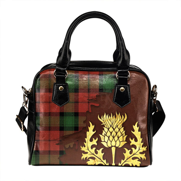 Kerr Ancient Tartan Shoulder Handbag Thistle Oldest Style