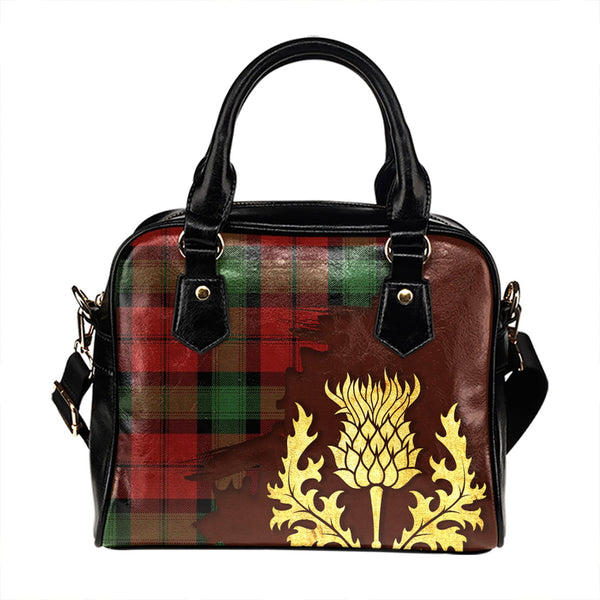 Kerr Modern Tartan Shoulder Handbag Thistle Oldest Style