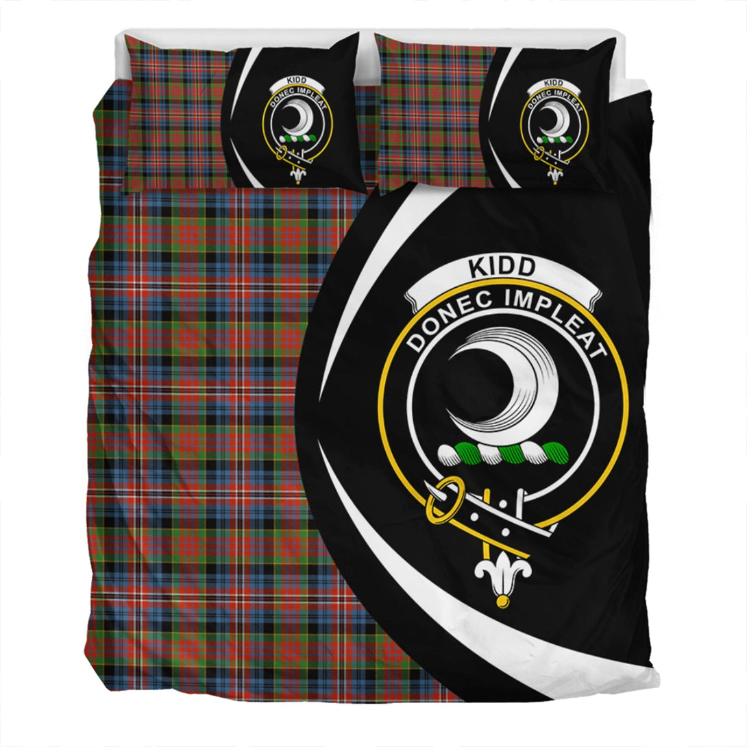 Kidd Ancient Clan Badge Tartan Bedding Set Circle Style