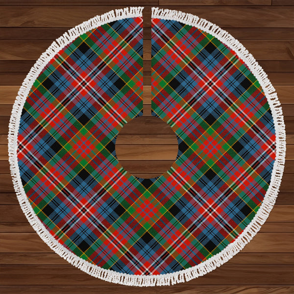 Kidd Ancient Clan Badge Tartan Christmas Tree Skirt