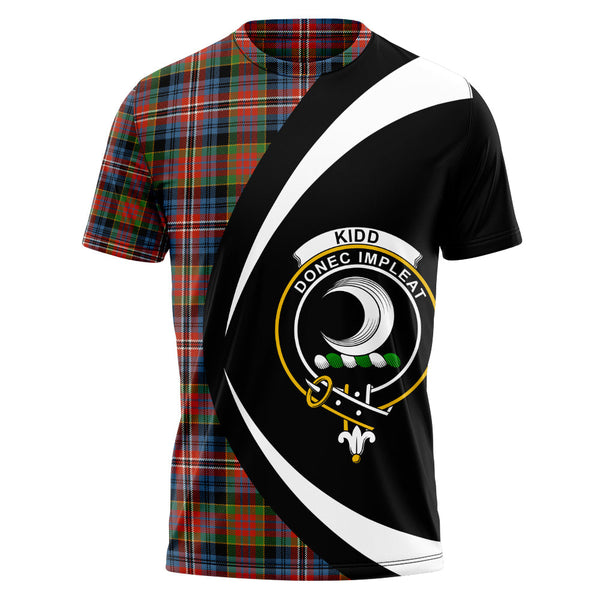 Kidd Ancient Clan Badge Tartan T-Shirt Circle Style Personalized