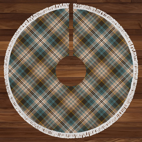 Kidd Weathered Clan Badge Tartan Christmas Tree Skirt