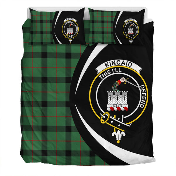 Kincaid Ancient Clan Badge Tartan Bedding Set Circle Style