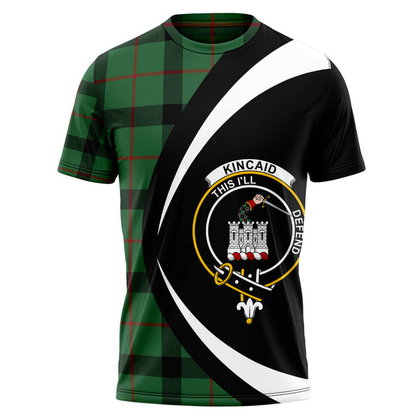 Kincaid Ancient Clan Badge Tartan T-Shirt Circle Style Personalized