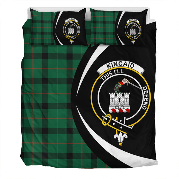 Kincaid Modern Clan Badge Tartan Bedding Set Circle Style