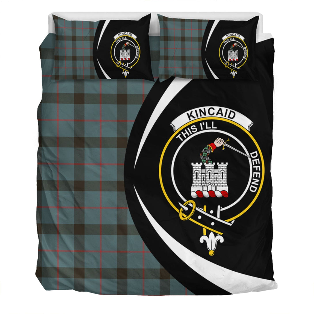 Kincaid Weathered Clan Badge Tartan Bedding Set Circle Style