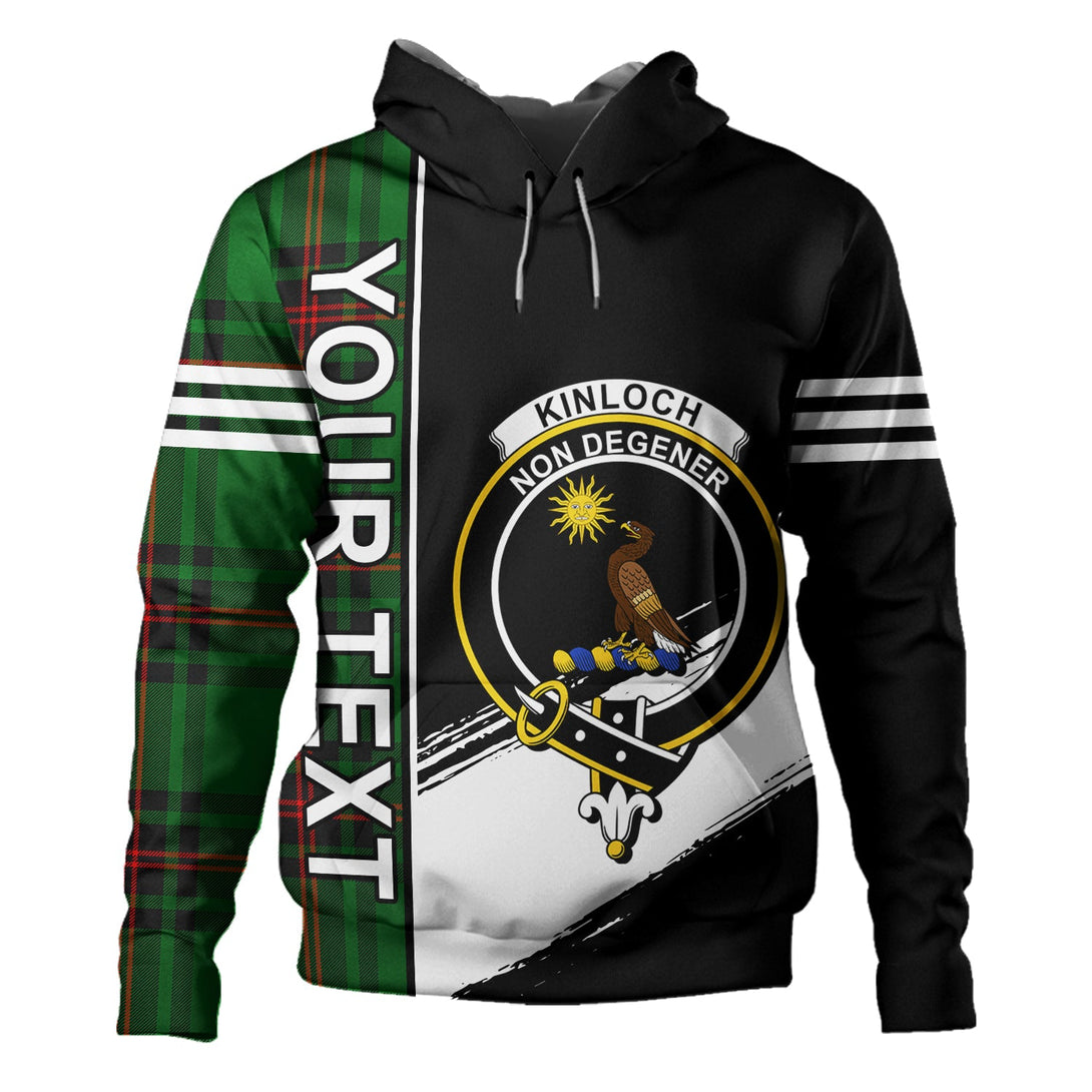 Kinloch Clan Badge Tartan Hoodie Quarter Style Personalized