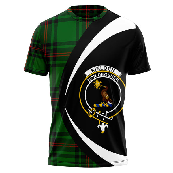 Kinloch Clan Badge Tartan T-Shirt Circle Style Personalized