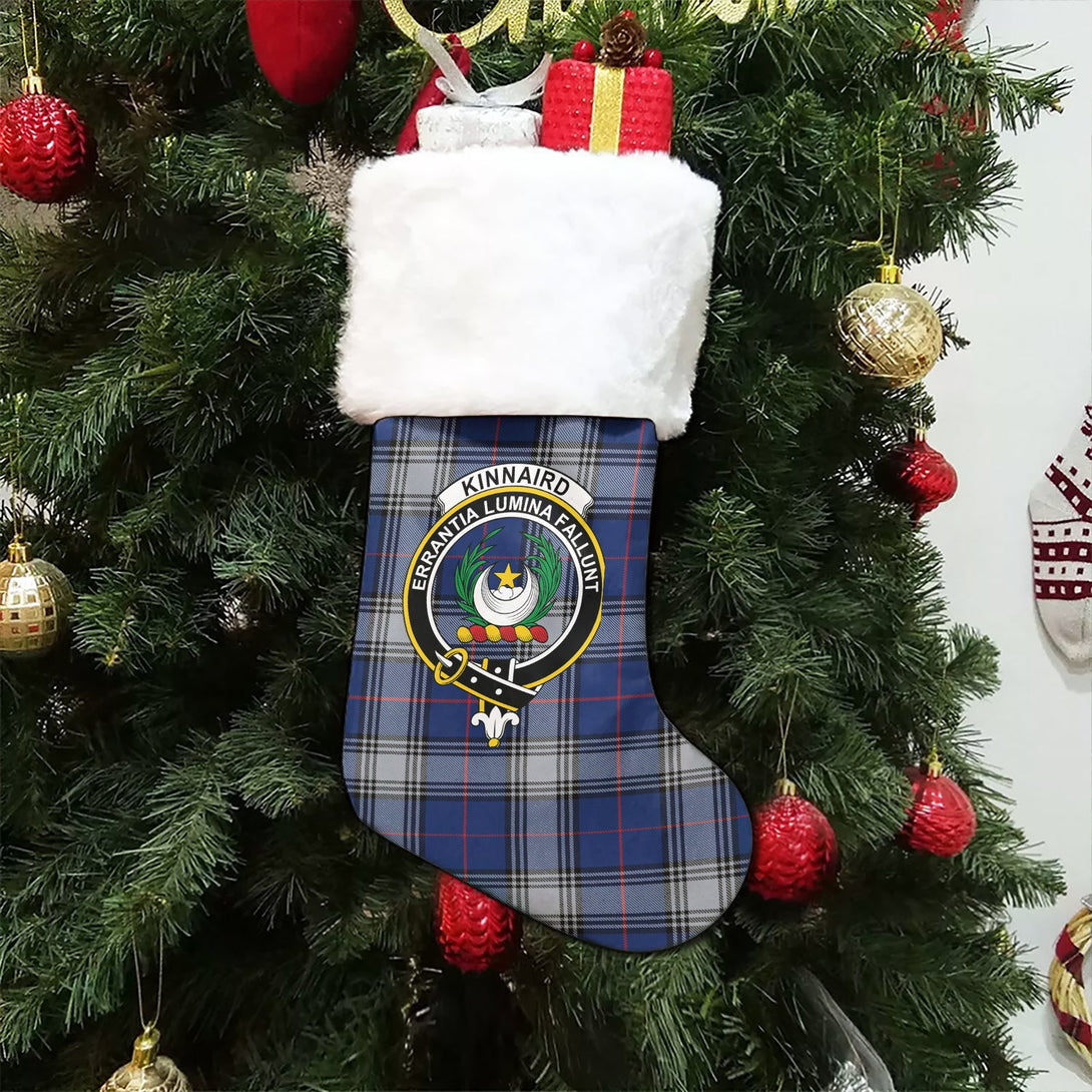 Kinnaird Modern Clan Badge Tartan Christmas Stocking