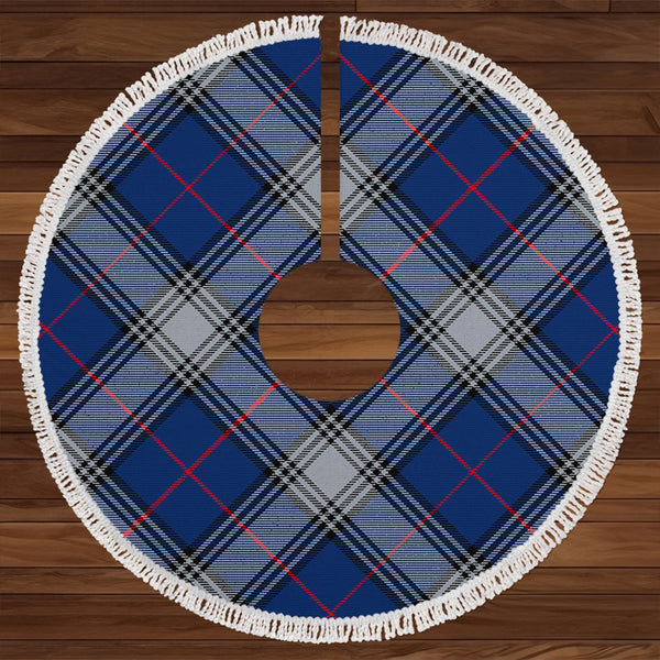 Kinnaird Modern Clan Badge Tartan Christmas Tree Skirt