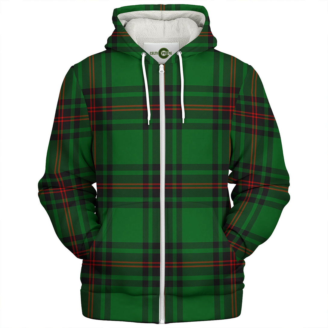 Kinnear Clan Badge Tartan Sherpa Hoodie