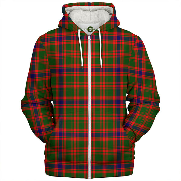 Kinninmont Clan Badge Tartan Sherpa Hoodie