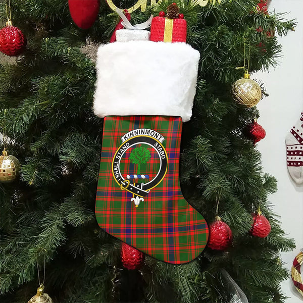 Kinninmont Clan Badge Tartan Christmas Stocking