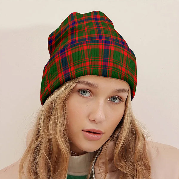 Kinninmont Clan Badge Tartan Knitted Beanie