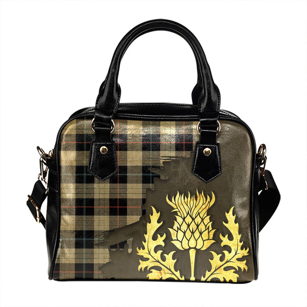 Kinnison Ancient Tartan Shoulder Handbag Thistle Oldest Style