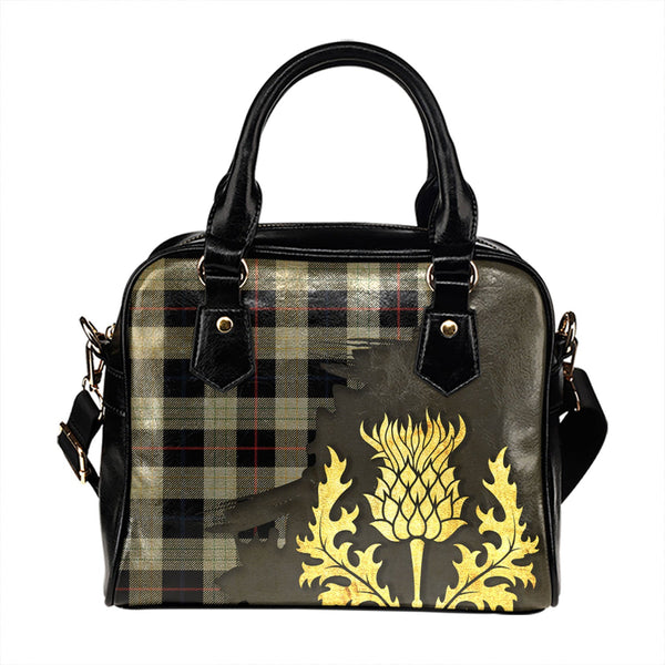 Kinnison Modern Tartan Shoulder Handbag Thistle Oldest Style