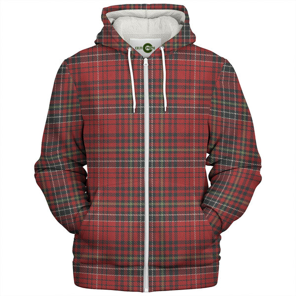 Kinnoull Weathered Tartan Sherpa Hoodie