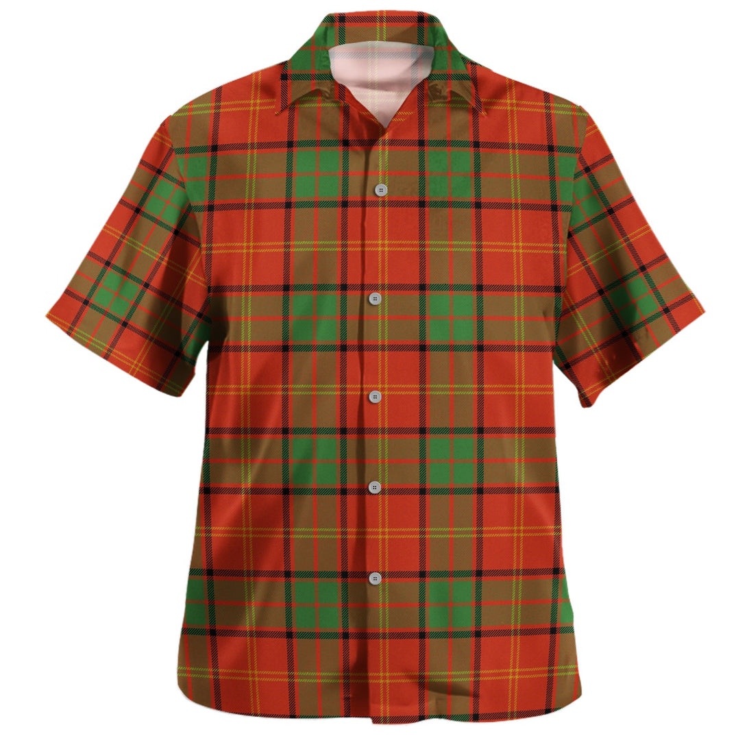 Kirk Ancient Clan Badge Tartan Hawaiian Shirt